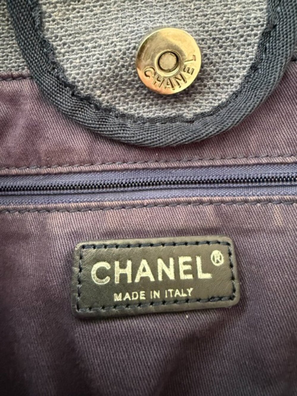 Chanel Medium Raffia Deauville Tote Used & Professionally Cleaned & Scotchgarde - Picture 9 of 9